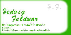 hedvig feldmar business card